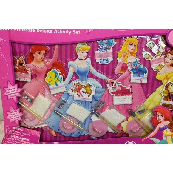 Disney Store Decorate A Princess Deluxe Activity Set Art Kit Glitter Ribbon Gems - Picture 6 of 7